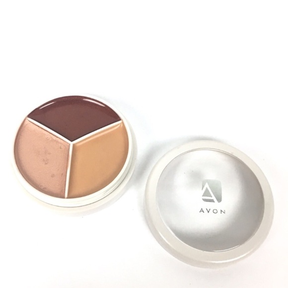AVON Flawless Makeup Trio Brown Wheelin' Lip Eye Color Concealer Face - Picture 1 of 3